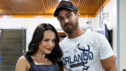 Larissa Manoela celebra estreia de André Luiz Frambach em nova novela e faz declaração apaixonada